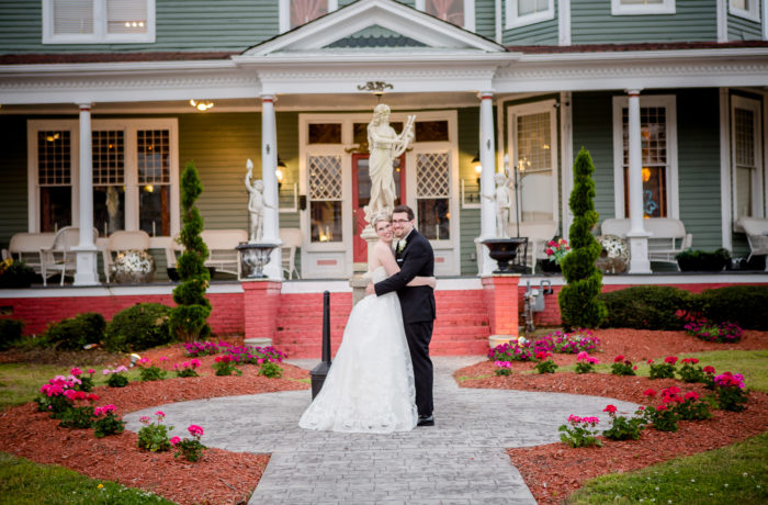 Ashley & Zack Balestino Wedding In Front of House