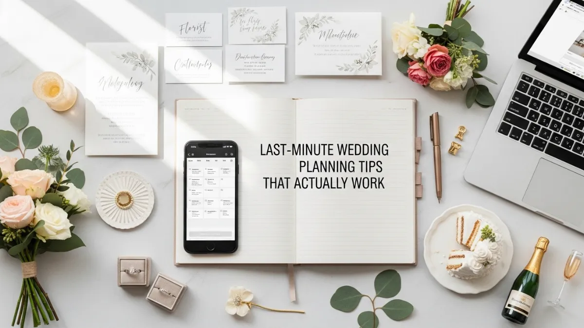 Last-Minute Wedding Planning Tips That Actually Work